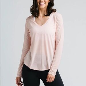 Women's Pink Long Sleeve Top